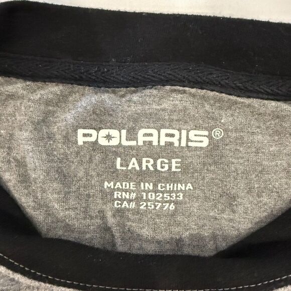 Polaris Men's Gray and Black T-Shirt - Size Large - Picture 3 of 7